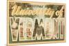 Greetings from University of Vermont-null-Mounted Premium Giclee Print