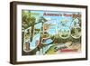 Greetings from US 66, Missouri-null-Framed Art Print