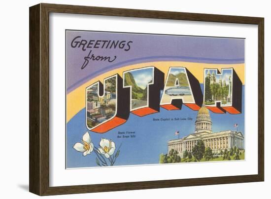 Greetings from Utah-null-Framed Art Print