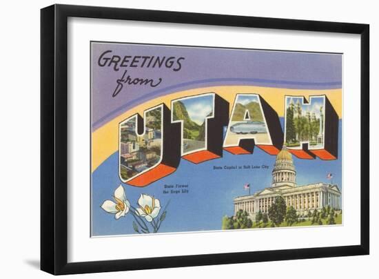 Greetings from Utah-null-Framed Art Print