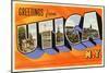 Greetings from Utica, New York-null-Mounted Art Print