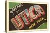 Greetings from Utica, New York-null-Stretched Canvas