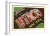 Greetings from Utica, New York-null-Framed Art Print