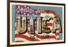 Greetings from Utica, New York-null-Framed Art Print