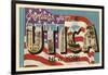 Greetings from Utica, New York-null-Framed Art Print