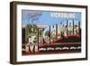 Greetings from Vicksburg-null-Framed Art Print