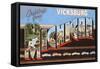Greetings from Vicksburg-null-Framed Stretched Canvas