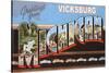 Greetings from Vicksburg-null-Stretched Canvas