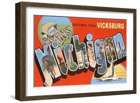 Greetings from Vicksburg-null-Framed Art Print