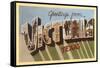 Greetings from Victoria, Texas-null-Framed Stretched Canvas