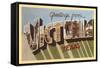 Greetings from Victoria, Texas-null-Framed Stretched Canvas