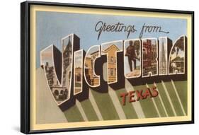 Greetings from Victoria, Texas-null-Framed Art Print