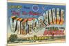 Greetings from Victorville, California-null-Mounted Premium Giclee Print