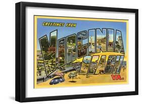 Greetings from Virginia Beach, Virginia-null-Framed Art Print