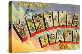 Greetings from Virginia Beach, Virginia-null-Stretched Canvas