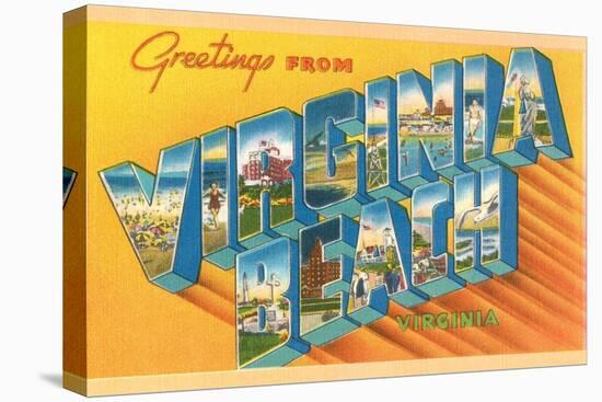 Greetings from Virginia Beach, Virginia-null-Stretched Canvas