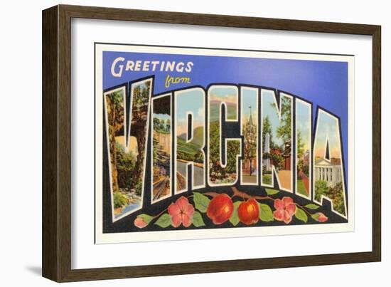 Greetings from Virginia-null-Framed Art Print