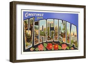 Greetings from Virginia-null-Framed Art Print