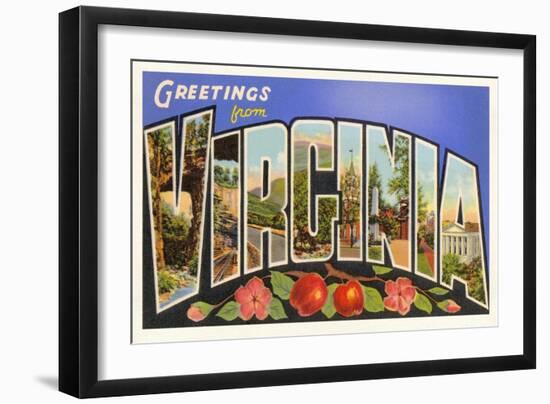 Greetings from Virginia-null-Framed Art Print