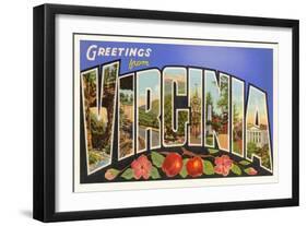 Greetings from Virginia-null-Framed Art Print