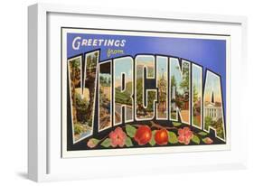 Greetings from Virginia-null-Framed Art Print