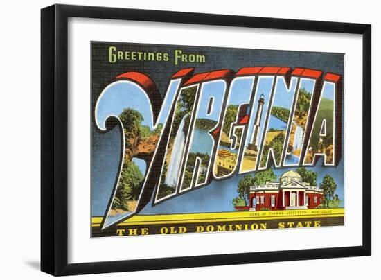 Greetings from Virginia-null-Framed Art Print