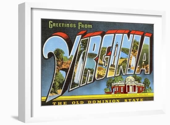 Greetings from Virginia-null-Framed Art Print