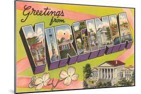 Greetings from Virginia-null-Mounted Art Print