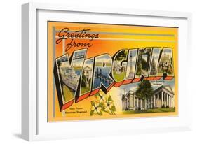 Greetings from Virginia-null-Framed Art Print