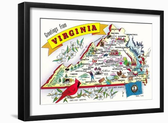 Greetings from Virginia-null-Framed Art Print