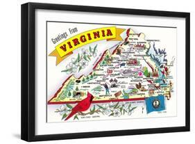 Greetings from Virginia-null-Framed Art Print