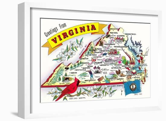 Greetings from Virginia-null-Framed Art Print