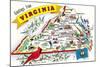 Greetings from Virginia-null-Mounted Art Print