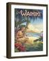 Greetings from Waikiki-Kerne Erickson-Framed Art Print