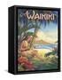 Greetings from Waikiki-Kerne Erickson-Framed Stretched Canvas