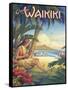 Greetings from Waikiki-Kerne Erickson-Framed Stretched Canvas