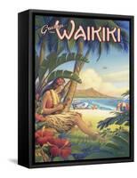 Greetings from Waikiki-Kerne Erickson-Framed Stretched Canvas