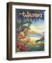 Greetings from Waikiki-Kerne Erickson-Framed Art Print