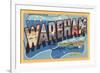 Greetings from Wareham, Massachusetts-null-Framed Premium Giclee Print