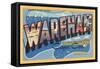 Greetings from Wareham, Massachusetts-null-Framed Stretched Canvas