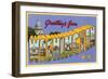 Greetings from Washington, D.C.-null-Framed Art Print