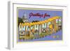 Greetings from Washington, D.C.-null-Framed Art Print