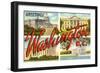 Greetings from Washington, DC-null-Framed Art Print