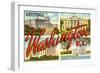 Greetings from Washington, DC-null-Framed Art Print