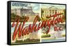 Greetings from Washington, DC-null-Framed Stretched Canvas