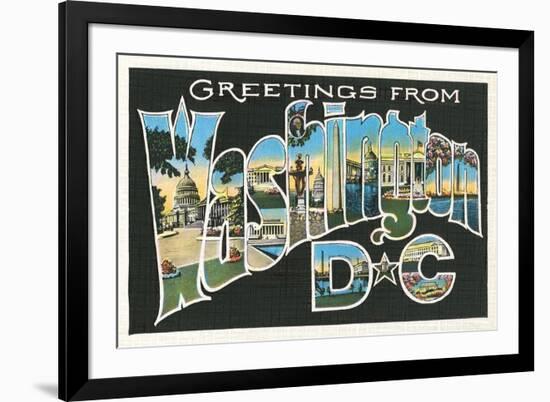 Greetings from Washington, DC-null-Framed Art Print