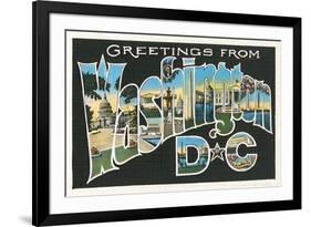 Greetings from Washington, DC-null-Framed Art Print