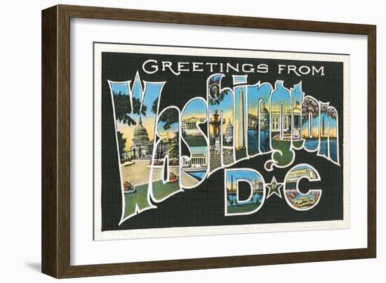 Greetings from Washington, DC-null-Framed Art Print