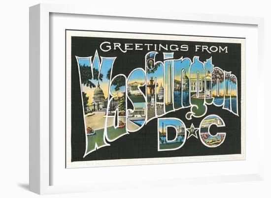 Greetings from Washington, DC-null-Framed Art Print