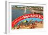Greetings from Watch Hill, Rhode Island-null-Framed Art Print
